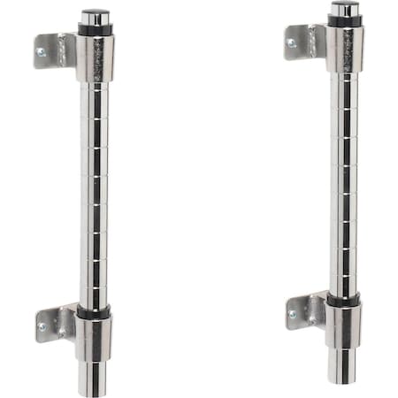 Nexel Chrome, Wall Mount Post Kit, 14inH 188392